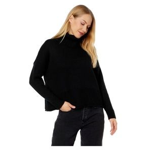 Madewell Black Large Turtleneck Sweater